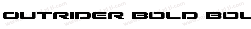 Outrider Bold Bold字体转换